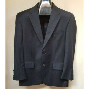 Lords of London Patrick James Woolmark Mens Blazer Jacket Black 40R Sports Coat